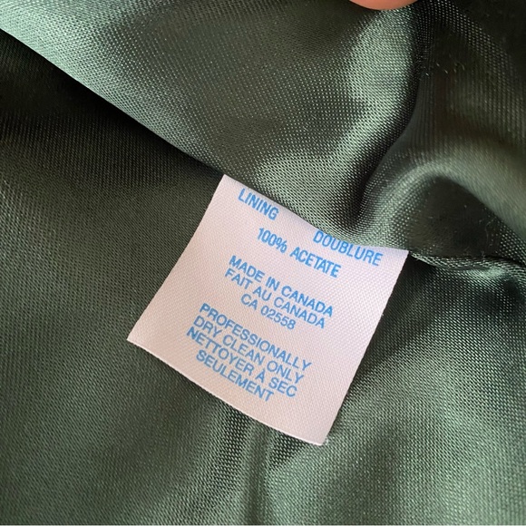 vintage 80s forest green suede jacket - Picture 15 of 15